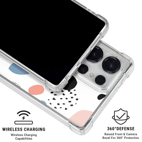 Patterned Dots Galaxy S25 Ultra Clear Case